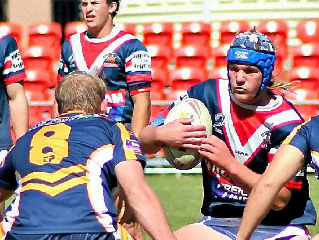 Callum Freeman in action for the Cowboys. Callum Freeman in action for the Cowboys.